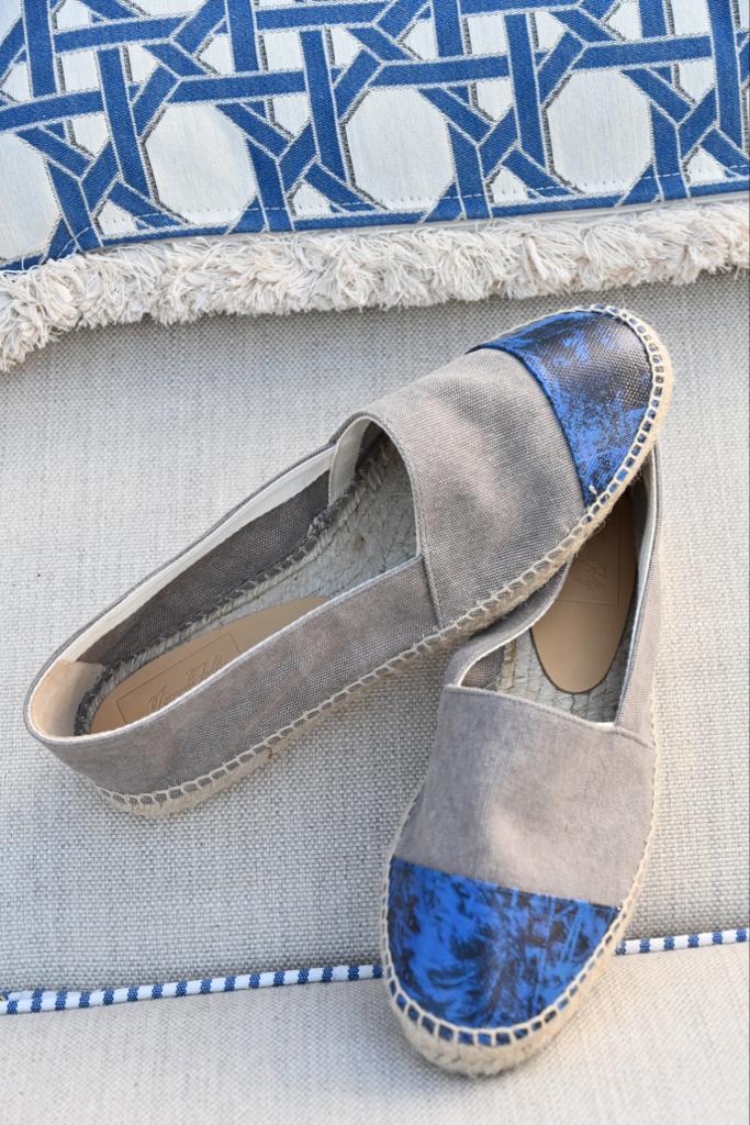 JACQUES Espadrilles Plomo Organic cotton and Jungle Print - Shoes - Jacques Zolty Saint Barths
