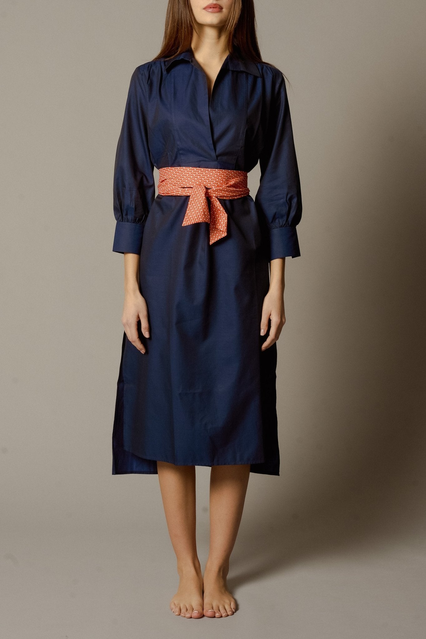 FRANCESCA Women Silk Dress Belt Print JZ One Size - Dresses - Jacques Zolty Saint Barths