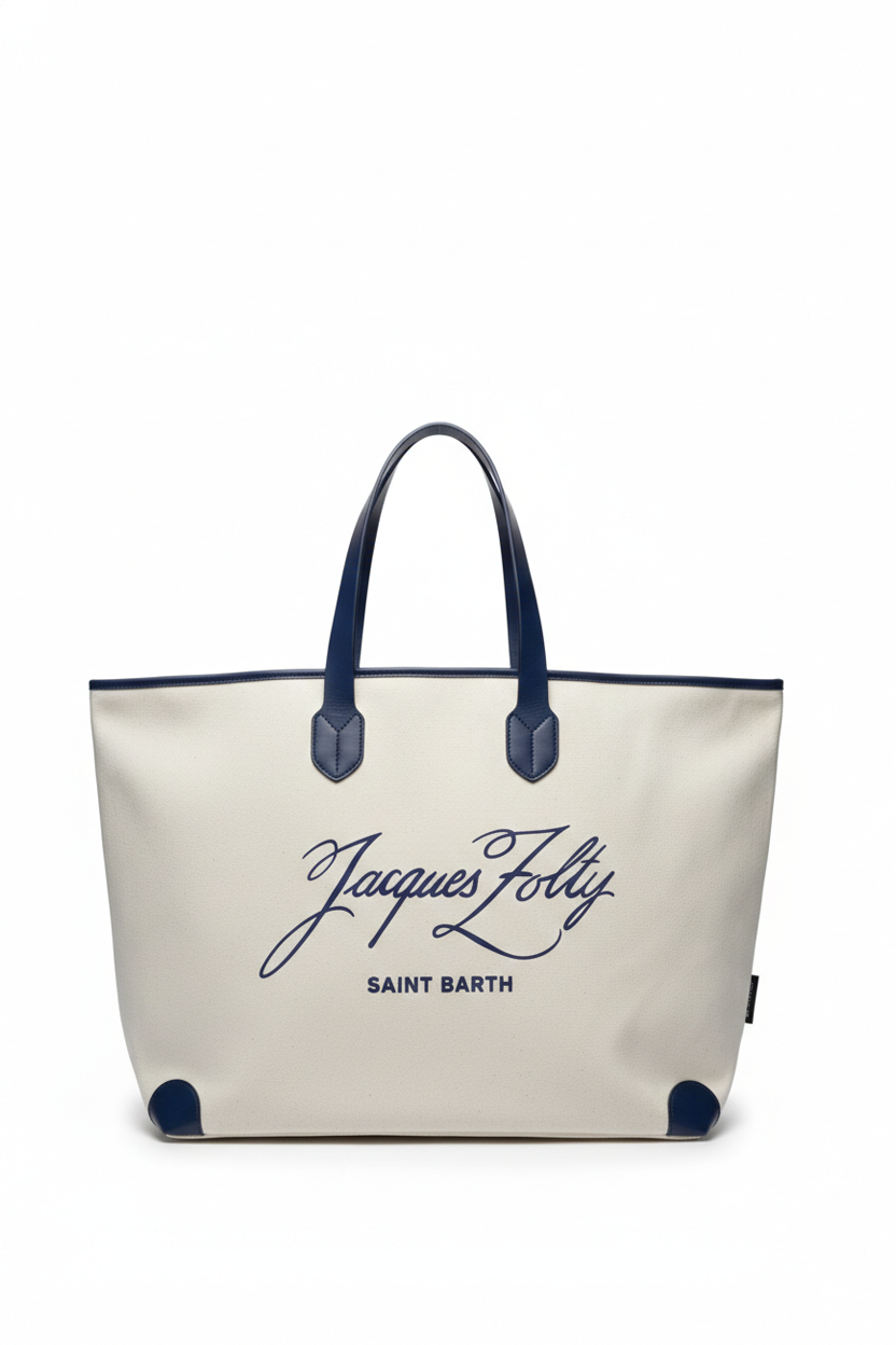 TRILLIONAIRE Accessories Large Beach Bag Grana with Embroidered JZ Logo