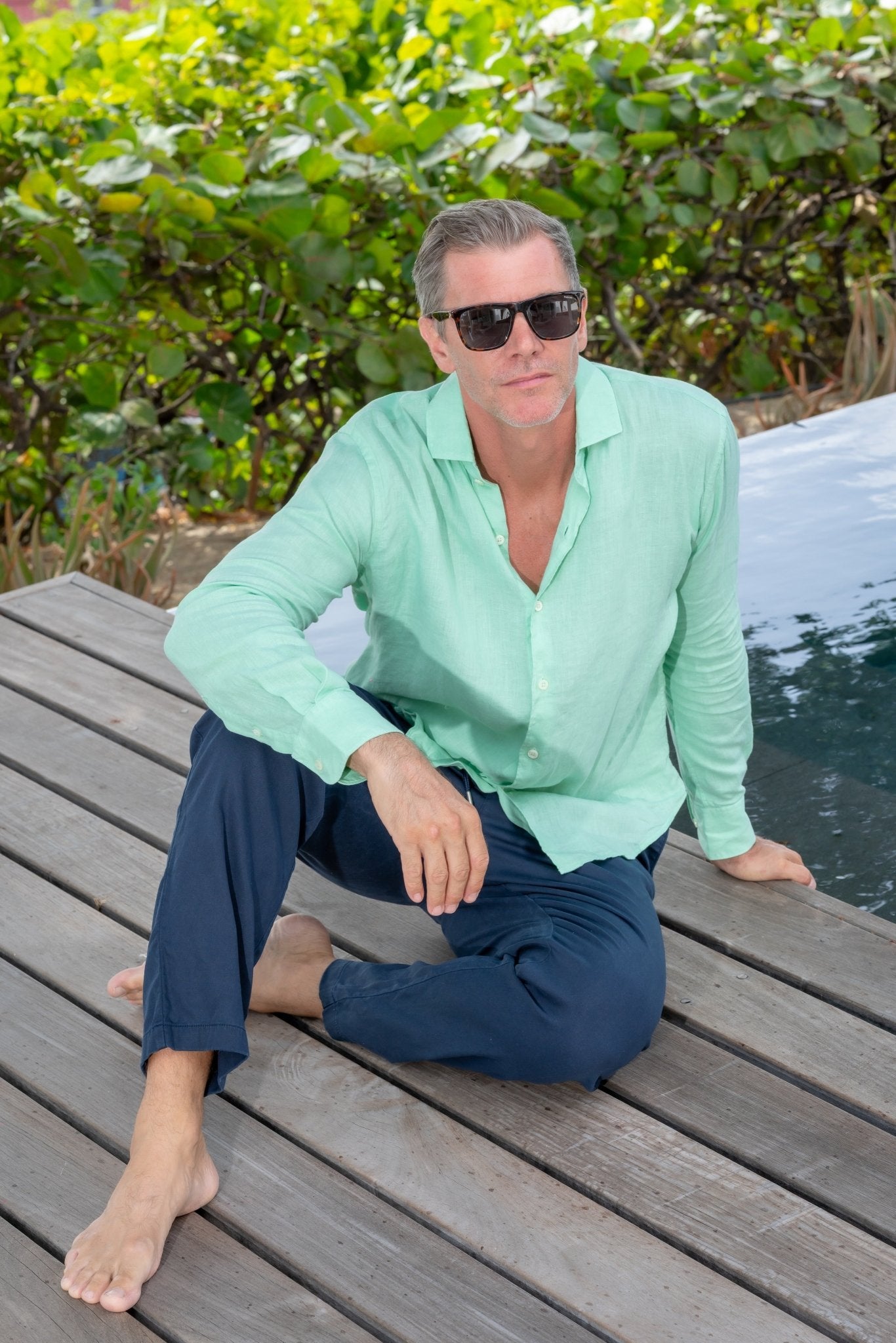 Jacques Linen Shirt - Shirts - Jacques Zolty Saint Barths