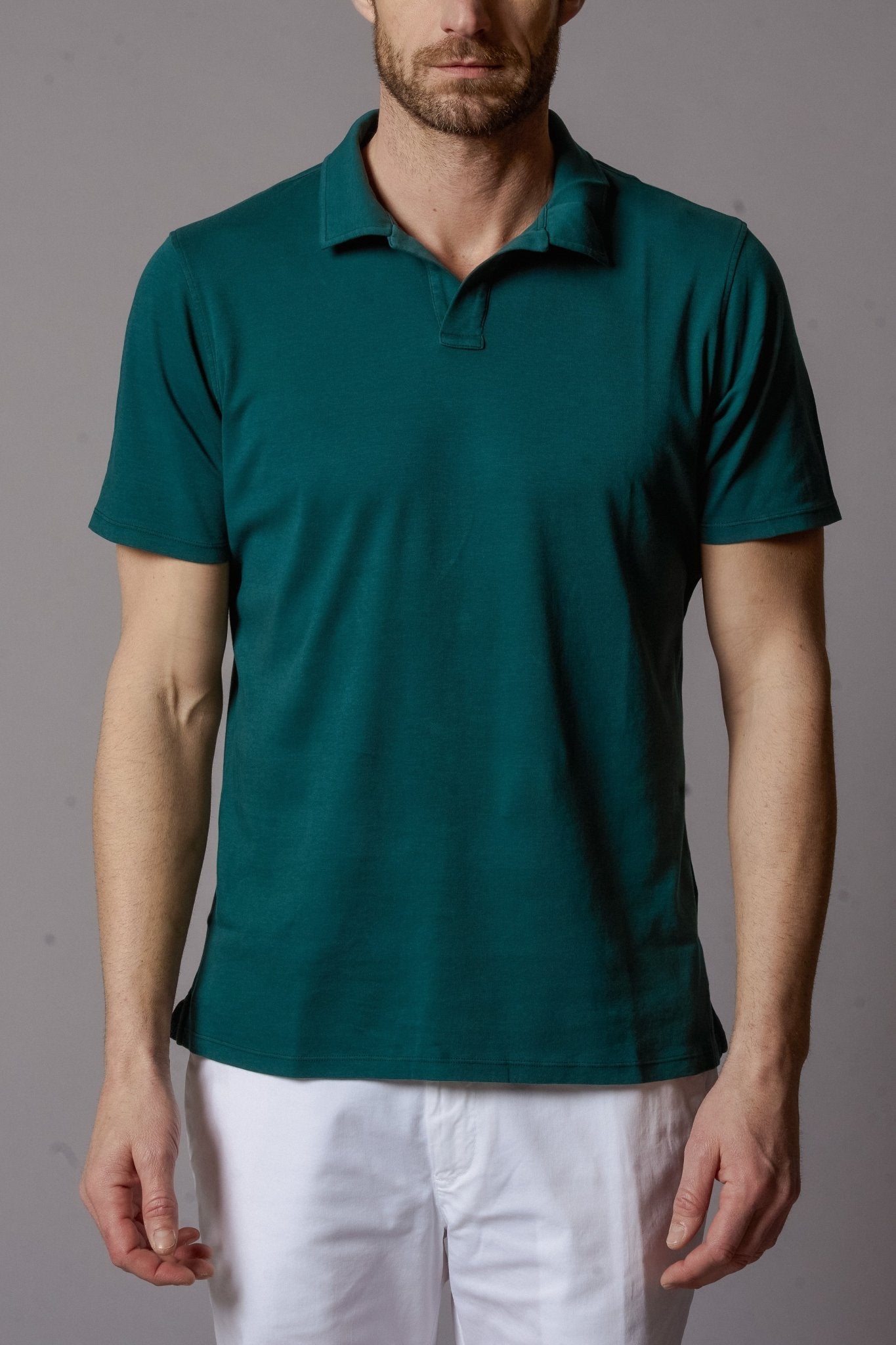 PAUL Short Sleeve Cotton Polo - T-Shirts & Polos - Jacques Zolty Saint Barths