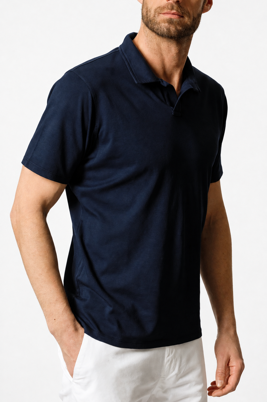 Paul Cotton Polo Short Sleeve in Navy