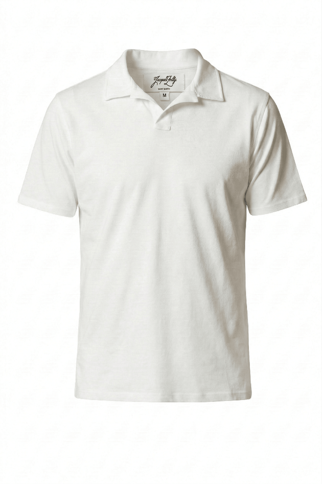 PAUL Short Sleeve Cotton Polo - T-Shirts & Polos - Jacques Zolty Saint Barths
