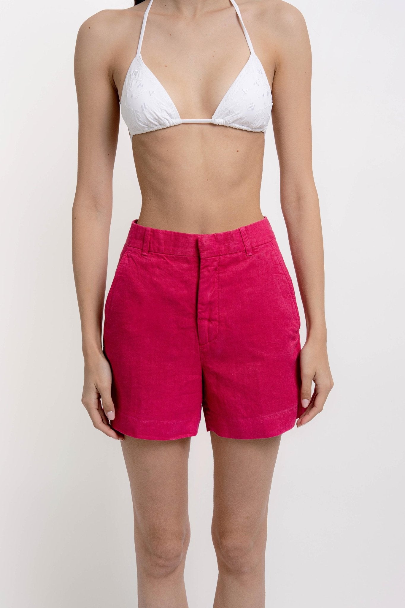 JOEY Shorts Linen Solid Colors - Shorts - Jacques Zolty Saint Barths