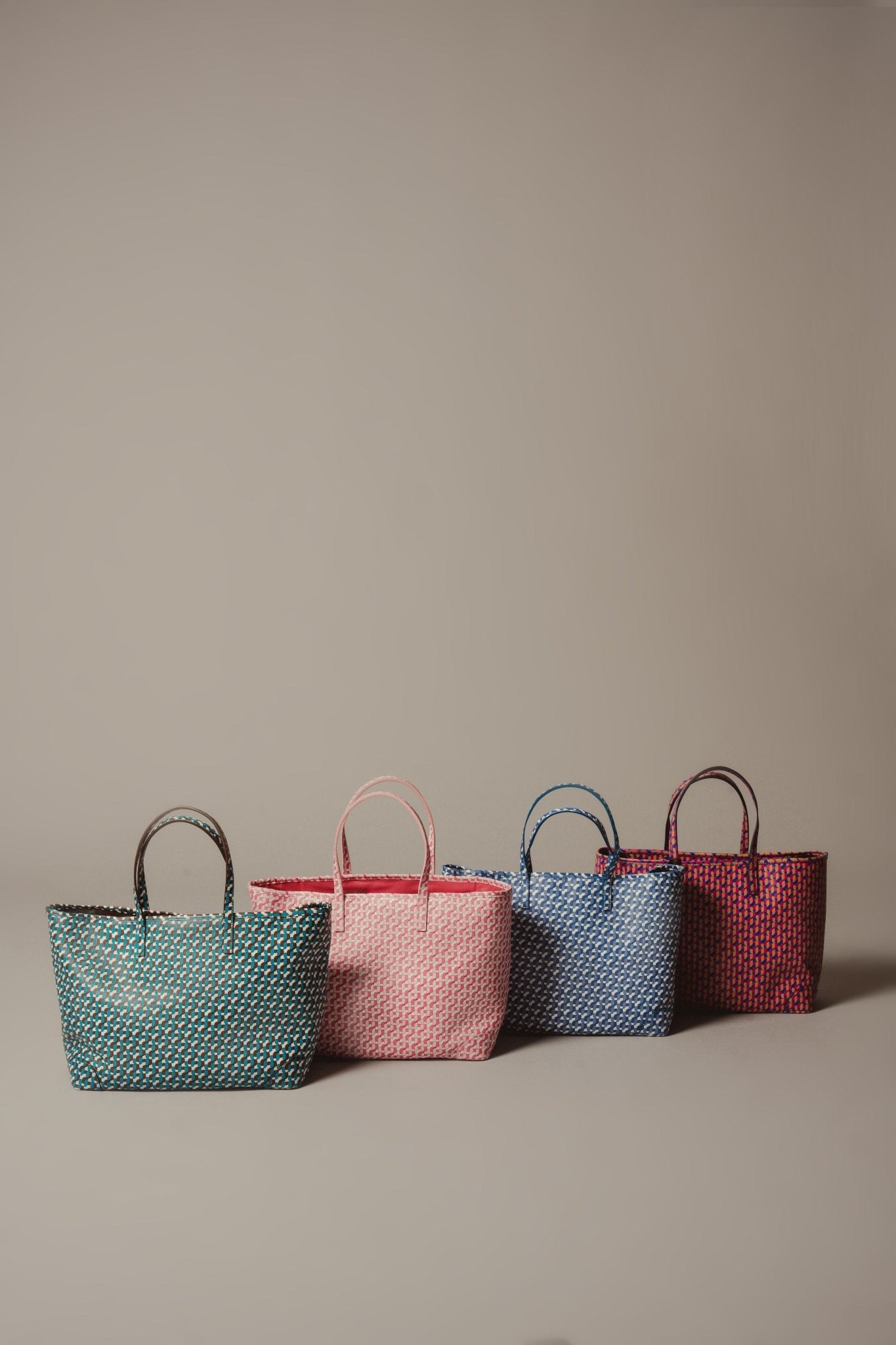 ANGELA Accessories Shopping Bag Leather JZ Print Colors - Bags - Jacques Zolty Saint Barths