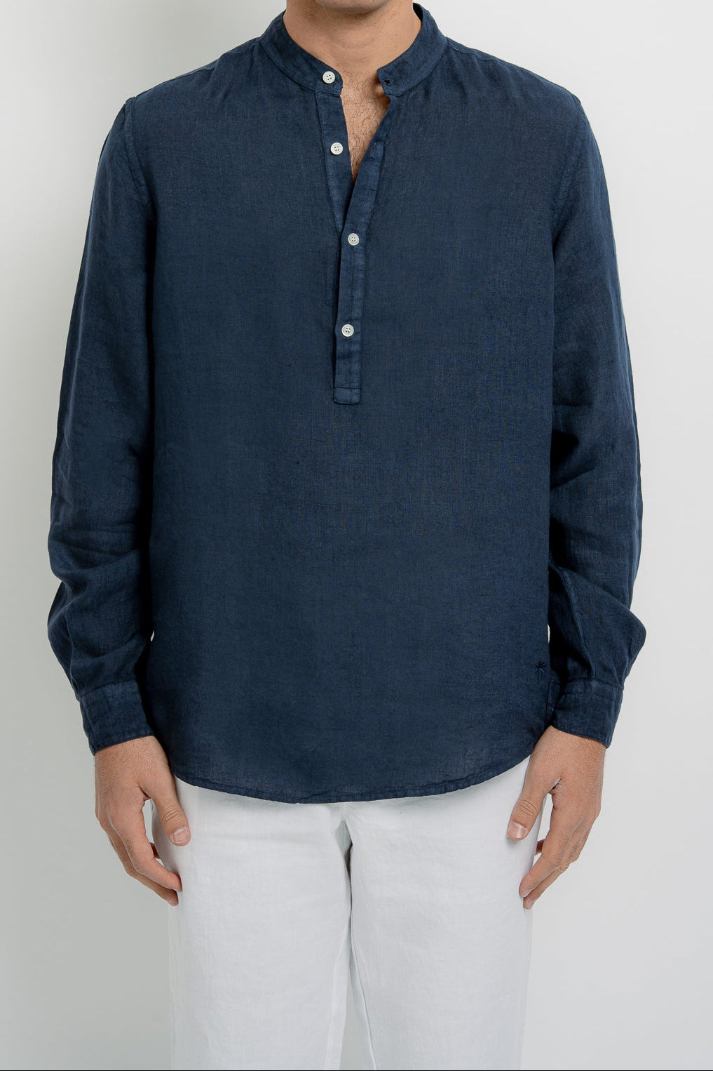 LOUIS Linen Polo Long Sleeve - T-Shirts & Polos - Jacques Zolty Saint Barths
