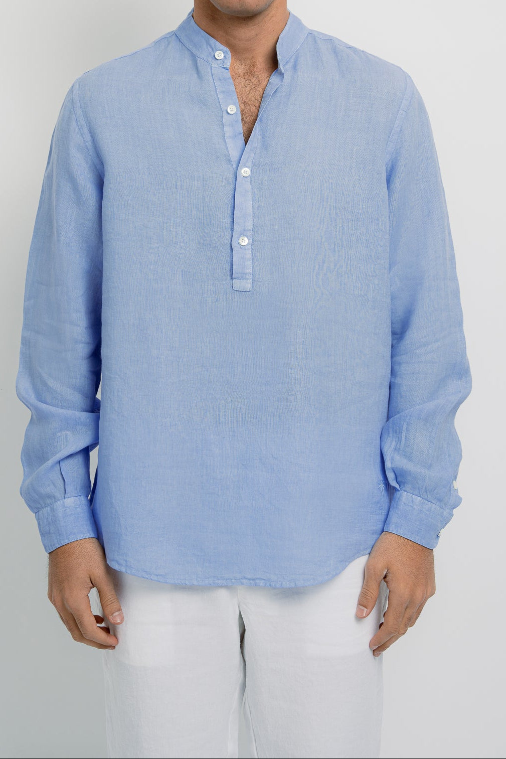 LOUIS Linen Polo Long Sleeve - T-Shirts & Polos - Jacques Zolty Saint Barths