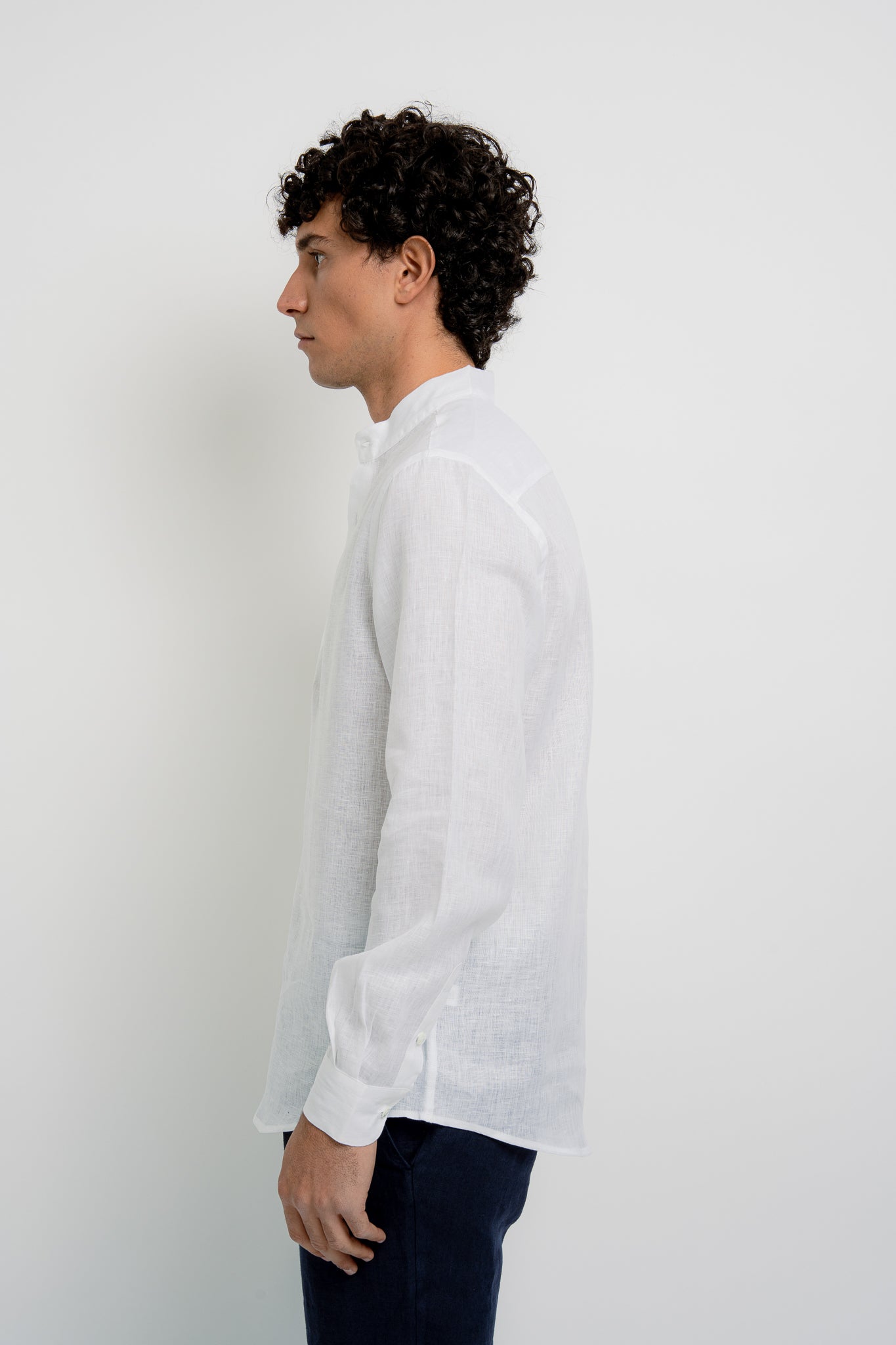 LOUIS Linen Polo Long Sleeve - T-Shirts & Polos - Jacques Zolty Saint Barths