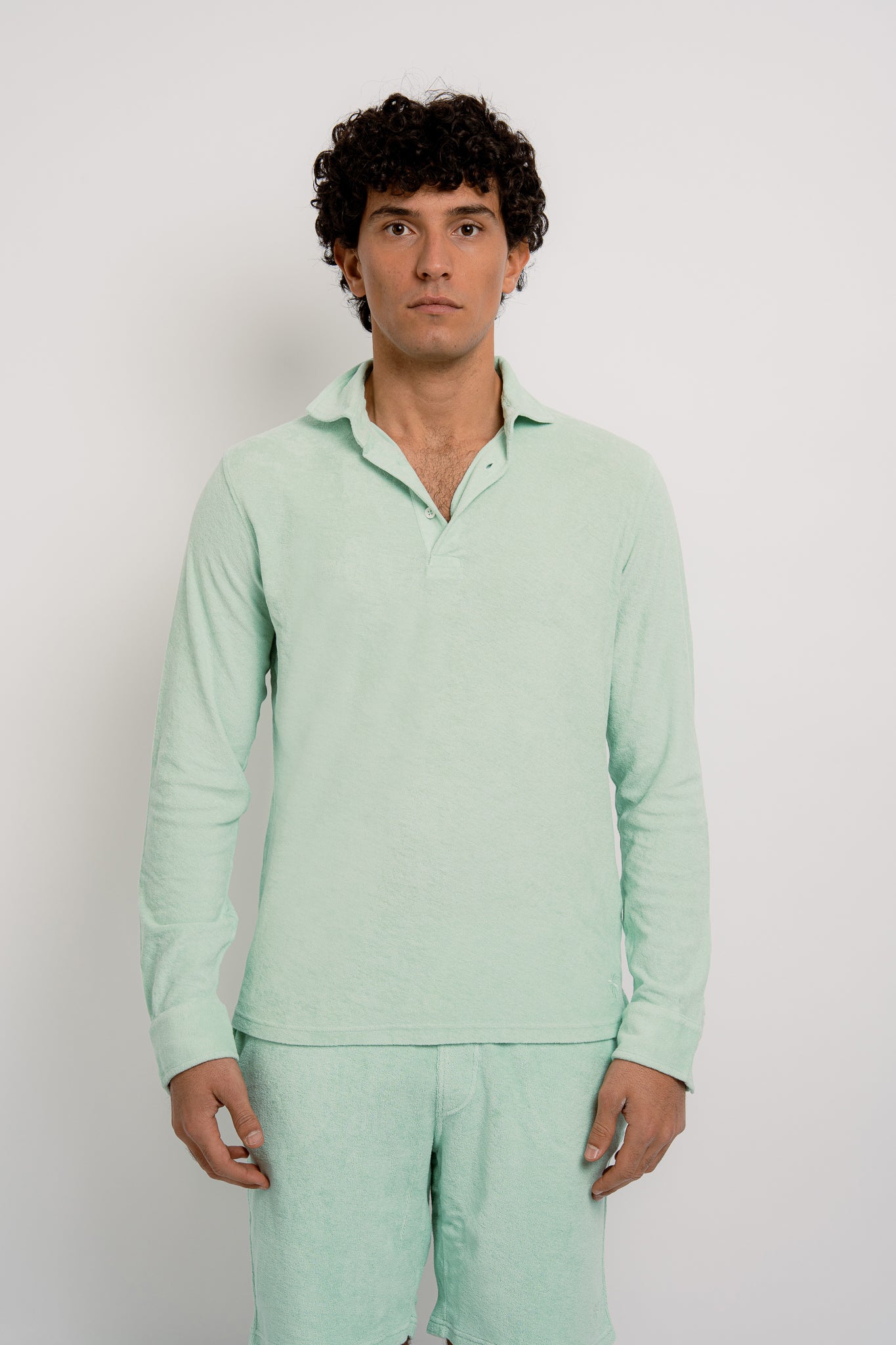PETER Terry Cotton Polo Long Sleeve - T-Shirts & Polos - Jacques Zolty Saint Barths