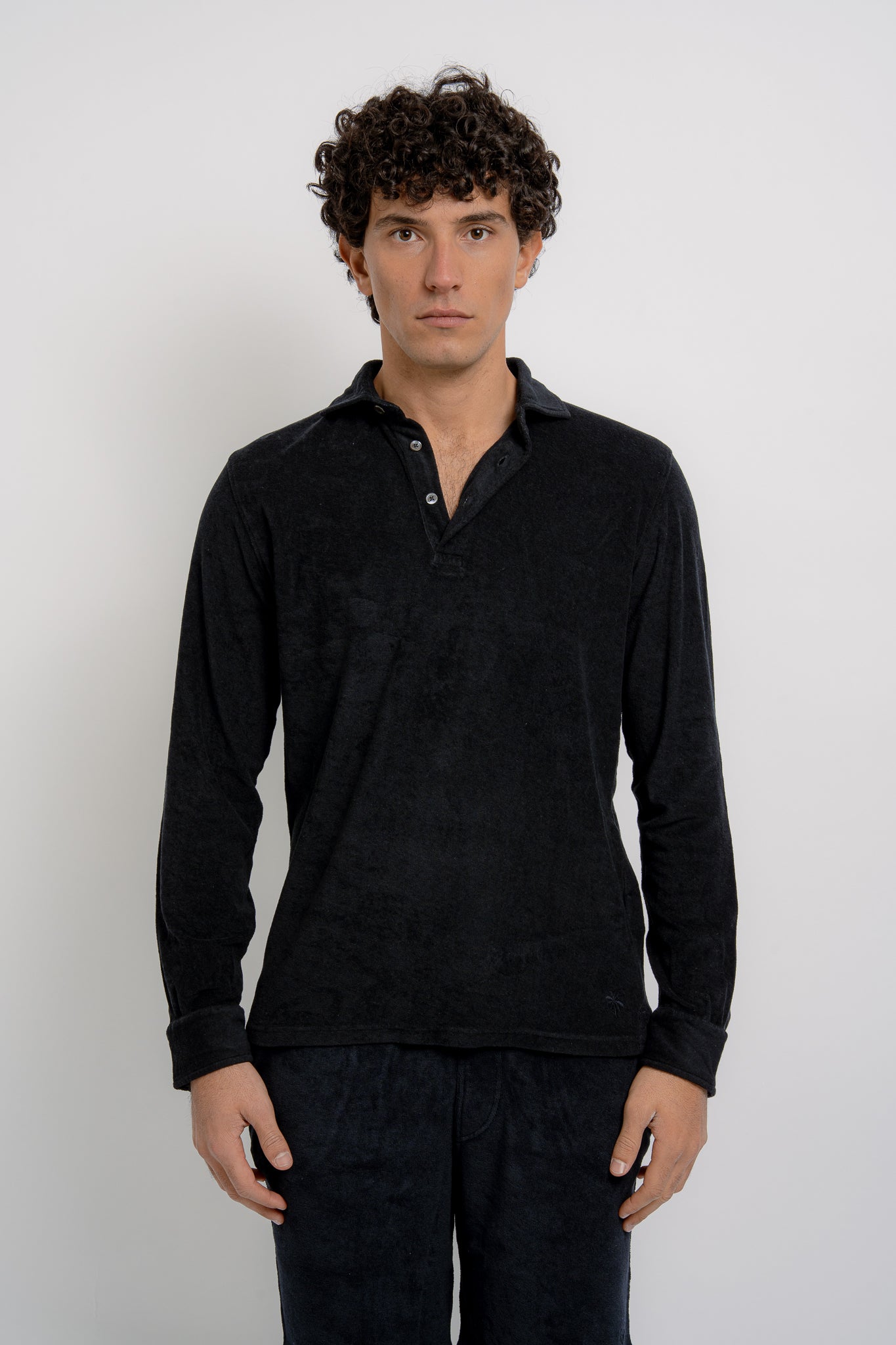 PETER Terry Cotton Polo Long Sleeve - T-Shirts & Polos - Jacques Zolty Saint Barths
