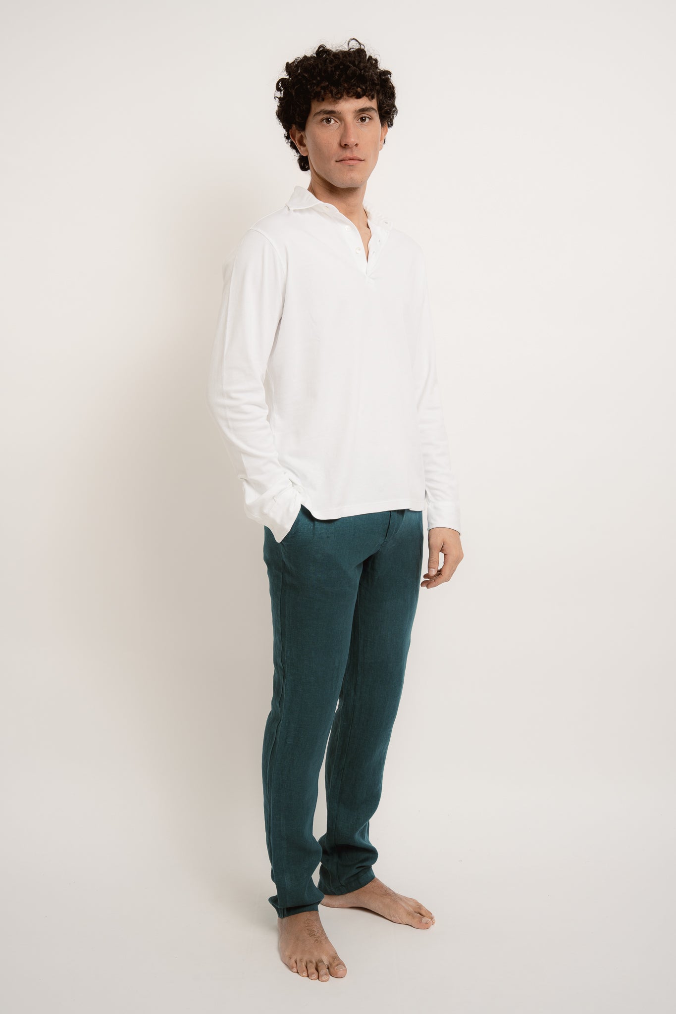 PATRICK Cotton Polo Long Sleeve - Shirts - Jacques Zolty Saint Barths