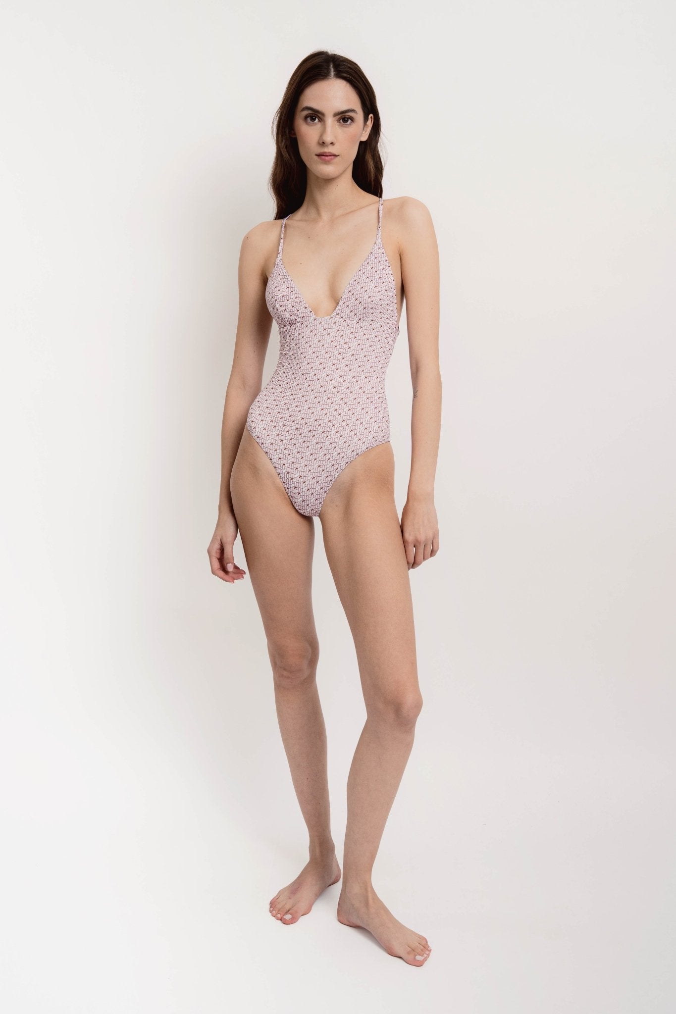 Coconut Love JZ Print Swimsuit - One Piece - Jacques Zolty Saint Barths