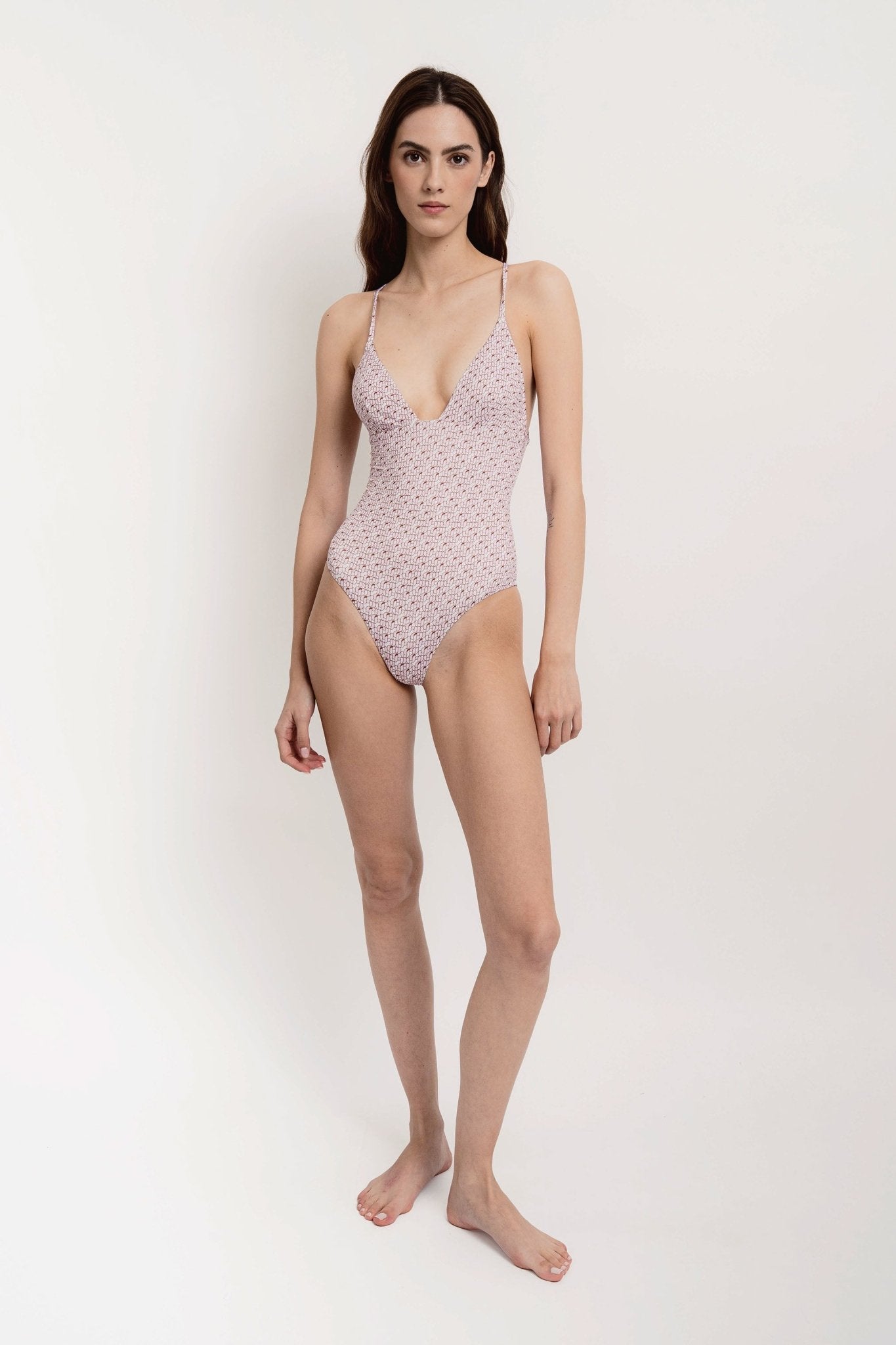 Coconut Love JZ Print Swimsuit - One Piece - Jacques Zolty Saint Barths