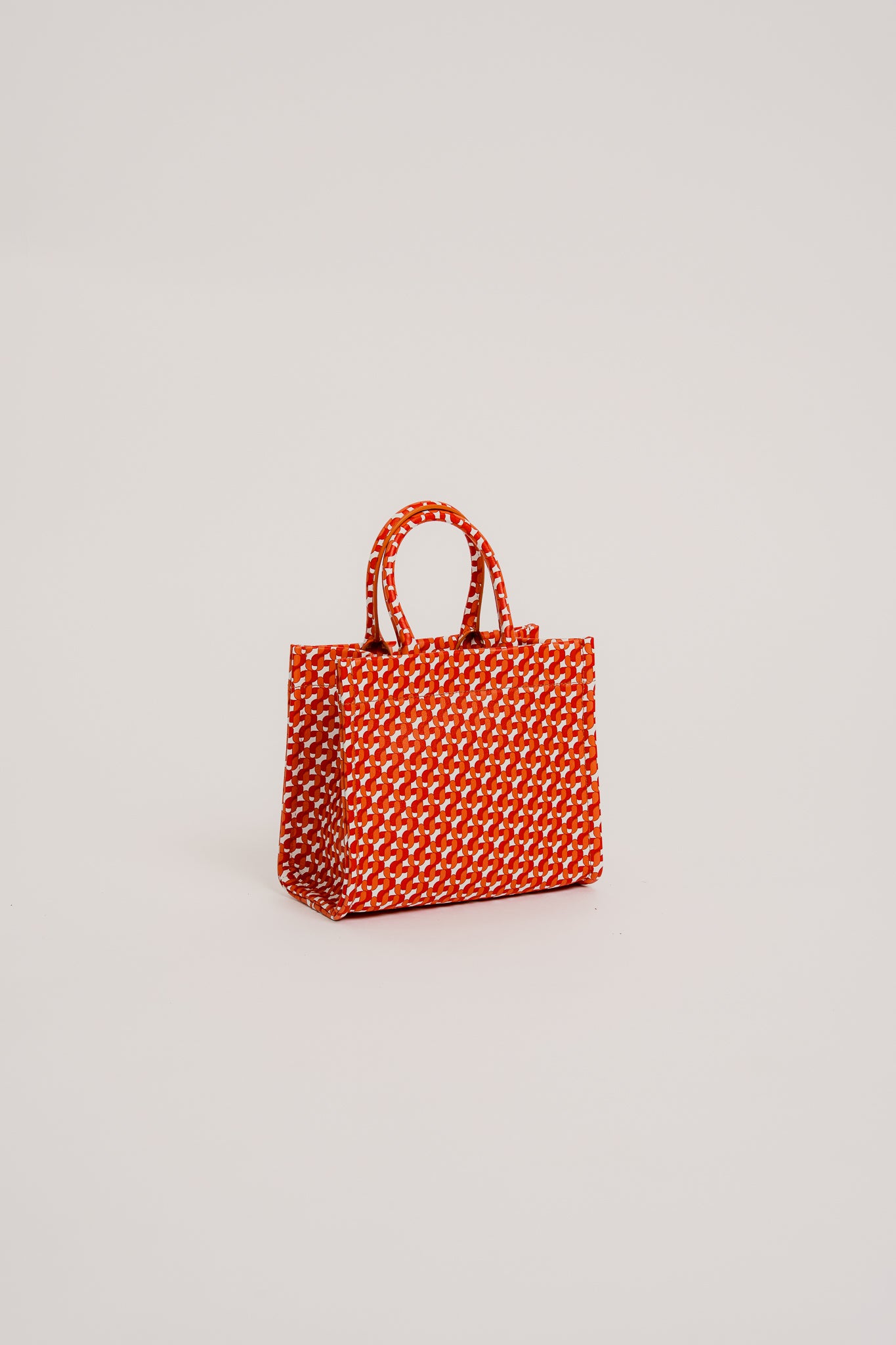 MINI BEATRICE Accessories Beatrice Small Leather Tote Bag JZ Print - Bags - Jacques Zolty Saint Barths
