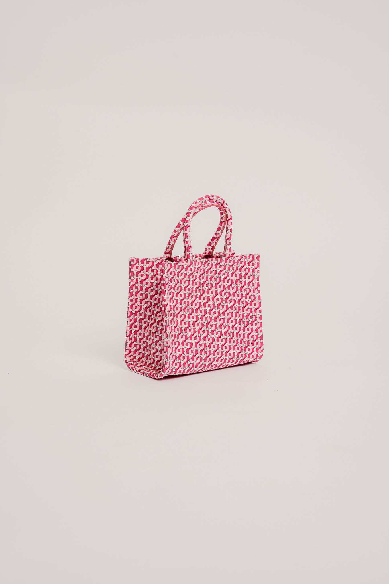 MINI BEATRICE Accessories Beatrice Small Leather Tote Bag JZ Print - Bags - Jacques Zolty Saint Barths