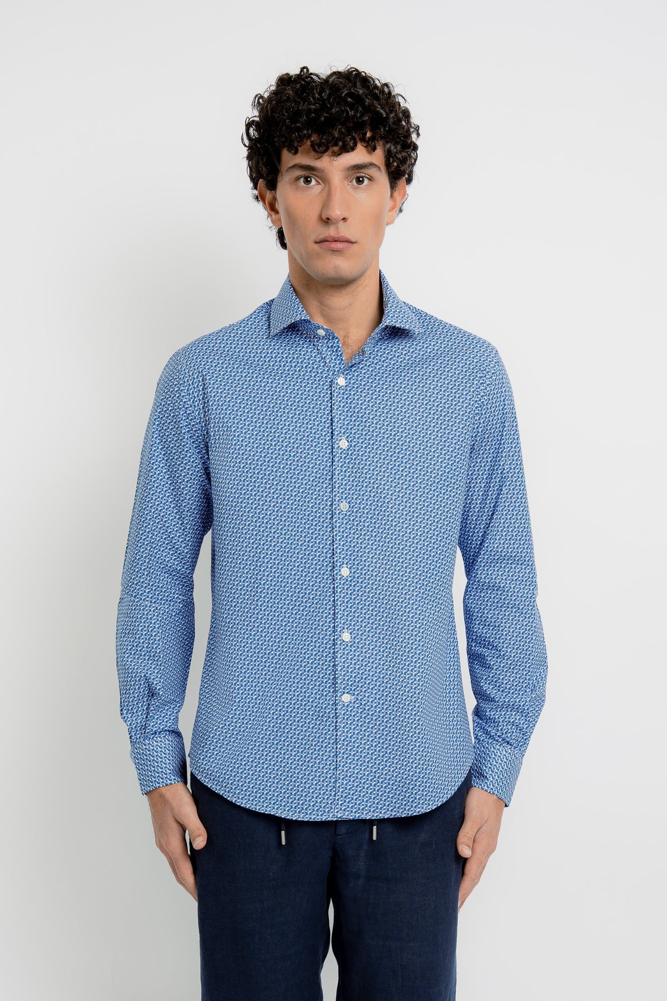 JACQUES Cotton Shirt JZ Print | Men's Luxury Shirt | Jacques Zolty