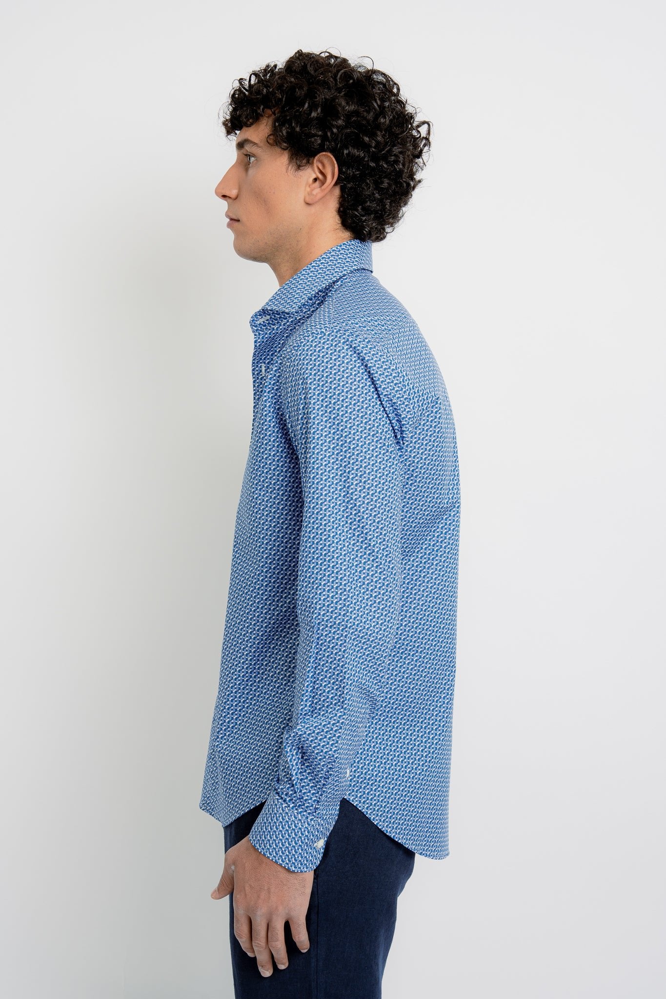 JACQUES Cotton Shirt JZ Print - Shirts - Jacques Zolty Saint Barths