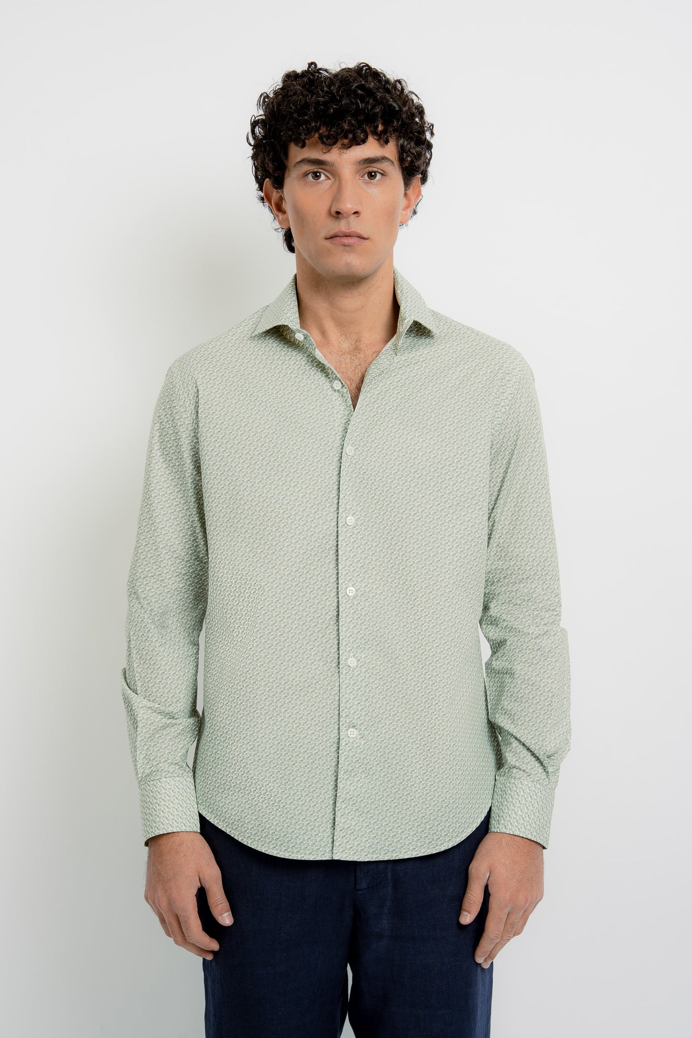 JACQUES Cotton Shirt JZ Print - Shirts - Jacques Zolty Saint Barths