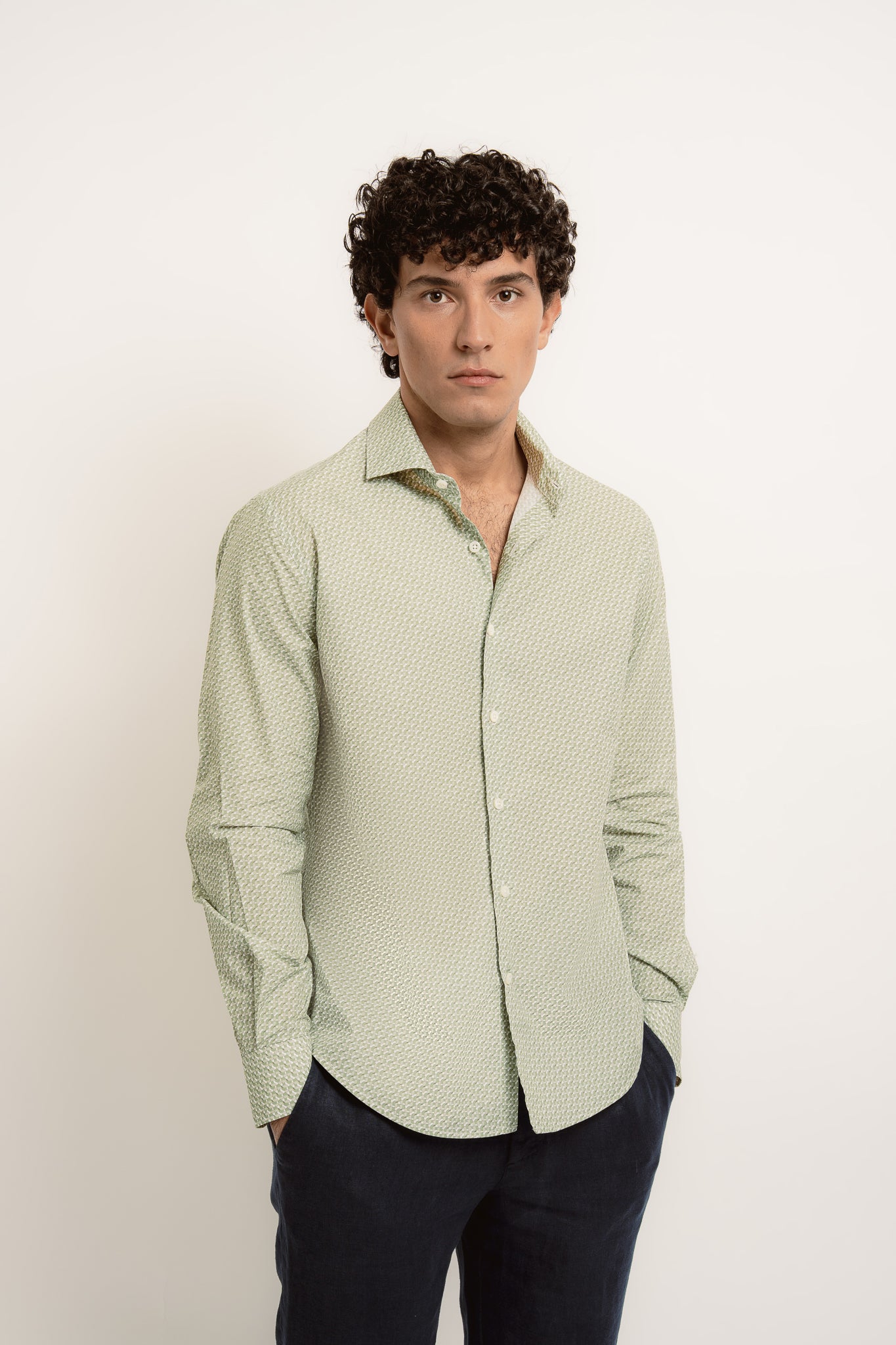 JACQUES Cotton Shirt JZ Print - Shirts - Jacques Zolty Saint Barths