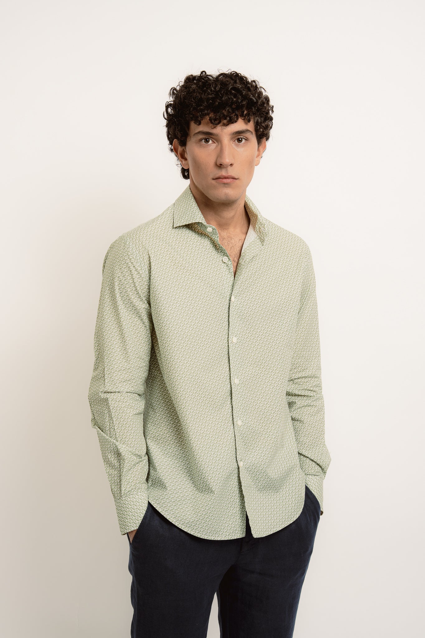 JACQUES Cotton Shirt JZ Print - Shirts - Jacques Zolty Saint Barths
