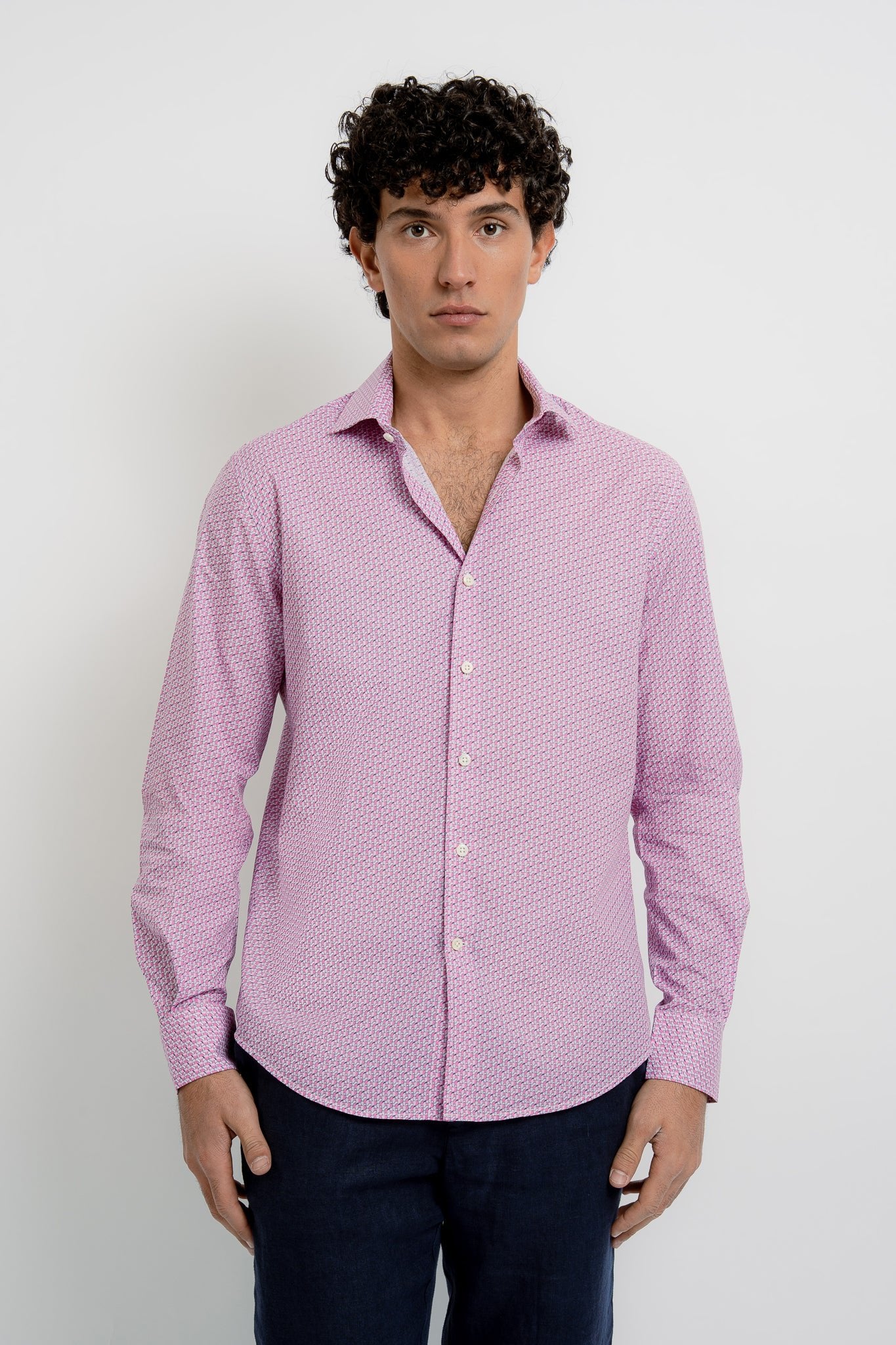 JACQUES Cotton Shirt JZ Print - Shirts - Jacques Zolty Saint Barths