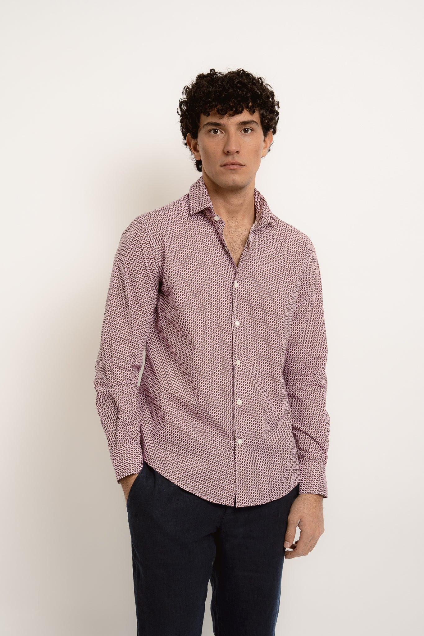 JACQUES Cotton Shirt JZ Print - Shirts - Jacques Zolty Saint Barths