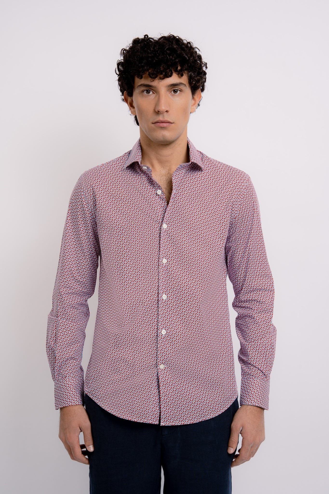 JACQUES Cotton Shirt JZ Print - Shirts - Jacques Zolty Saint Barths