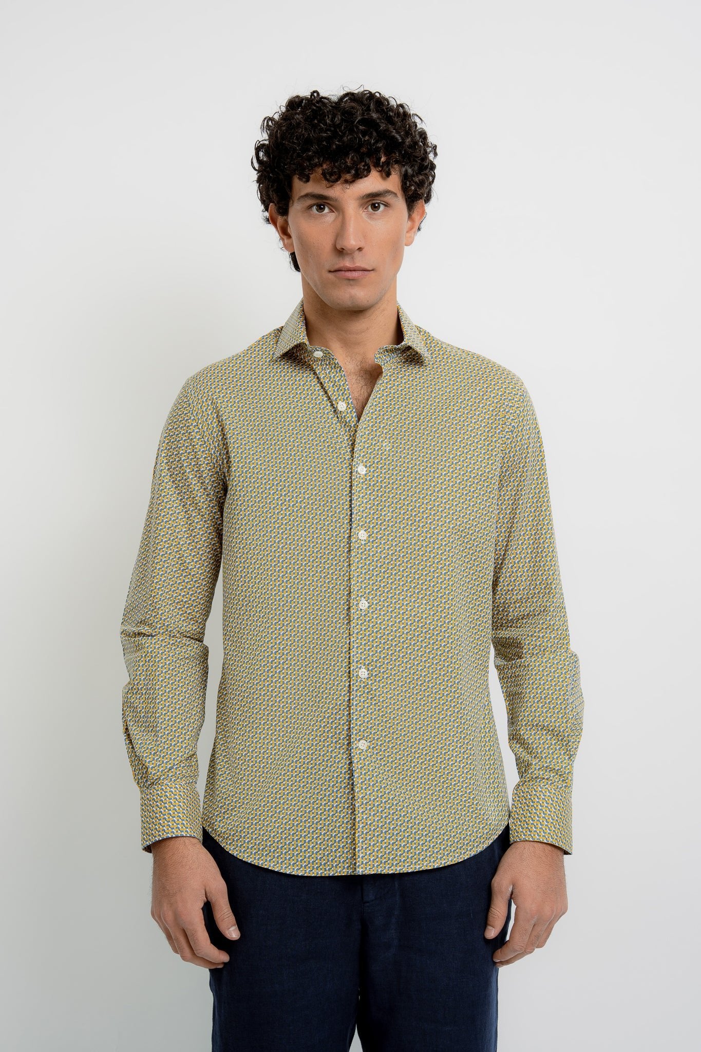 JACQUES Cotton Shirt JZ Print - Shirts - Jacques Zolty Saint Barths