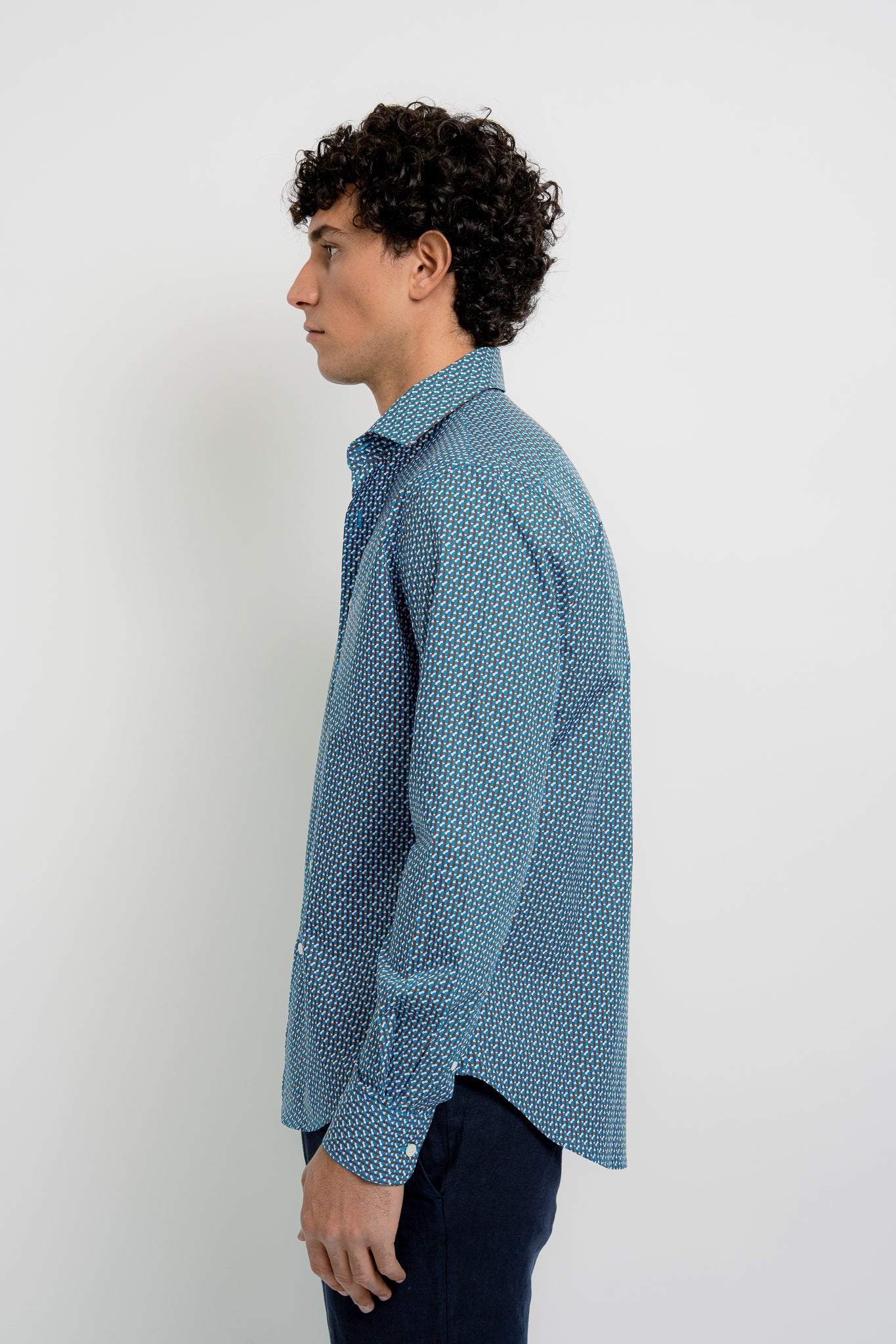 JACQUES Cotton Shirt JZ Print - Shirts - Jacques Zolty Saint Barths
