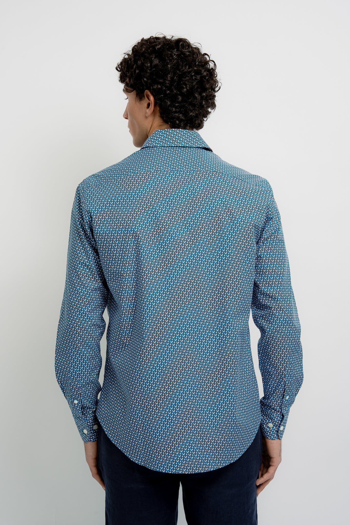 JACQUES Cotton Shirt JZ Print - Shirts - Jacques Zolty Saint Barths