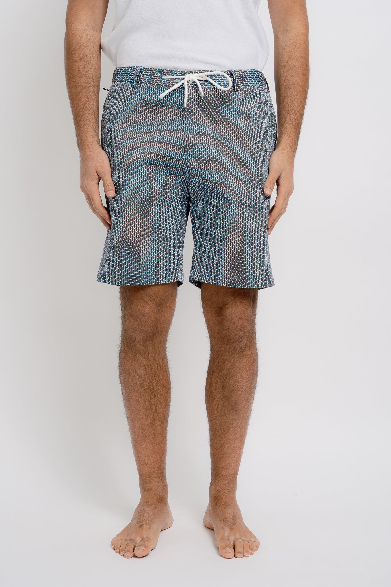 VALMONT Cotton Bermudas JZ Print - Bermudas - Jacques Zolty Saint Barths