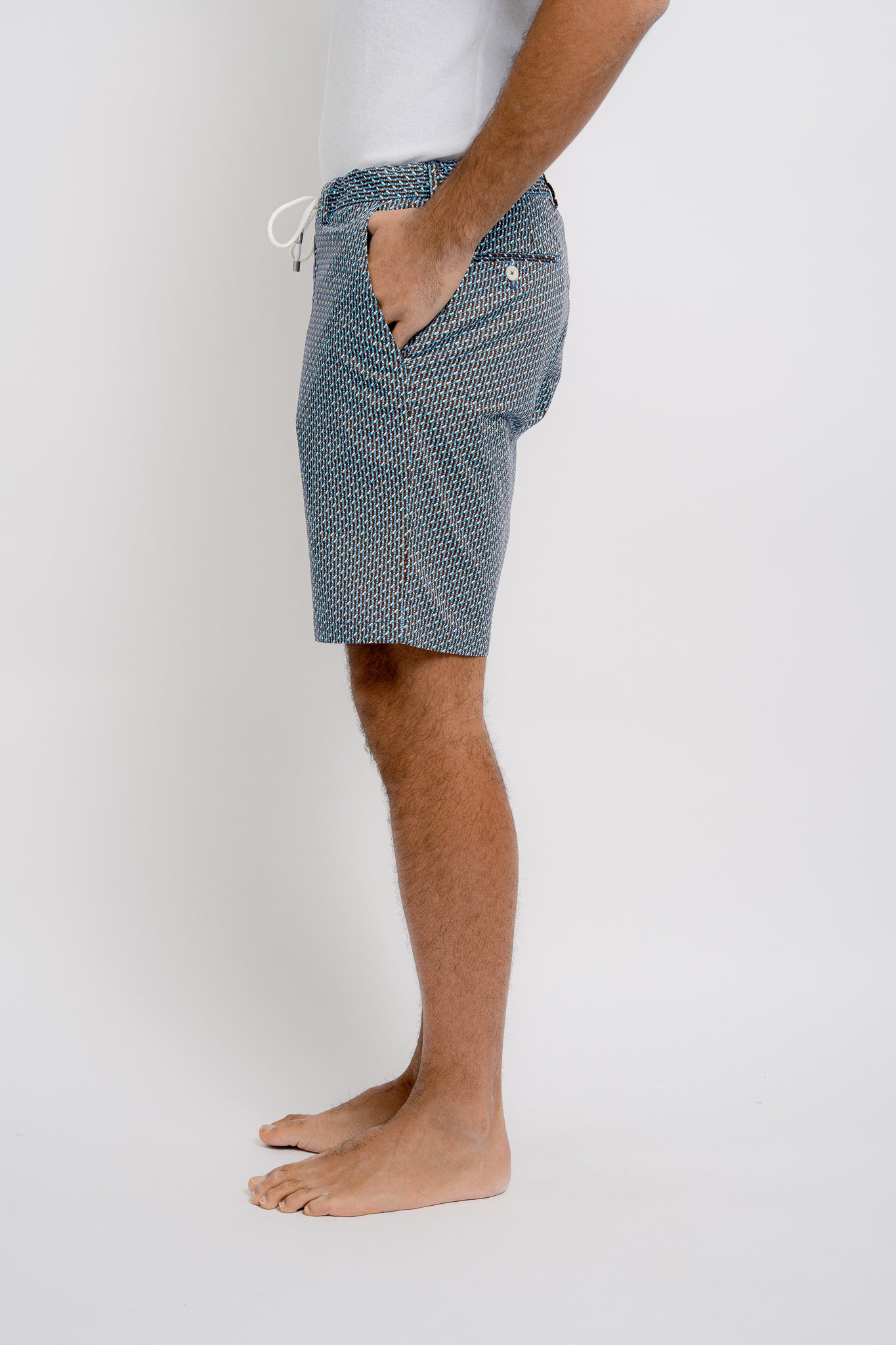 VALMONT Cotton Bermudas JZ Print - Bermudas - Jacques Zolty Saint Barths