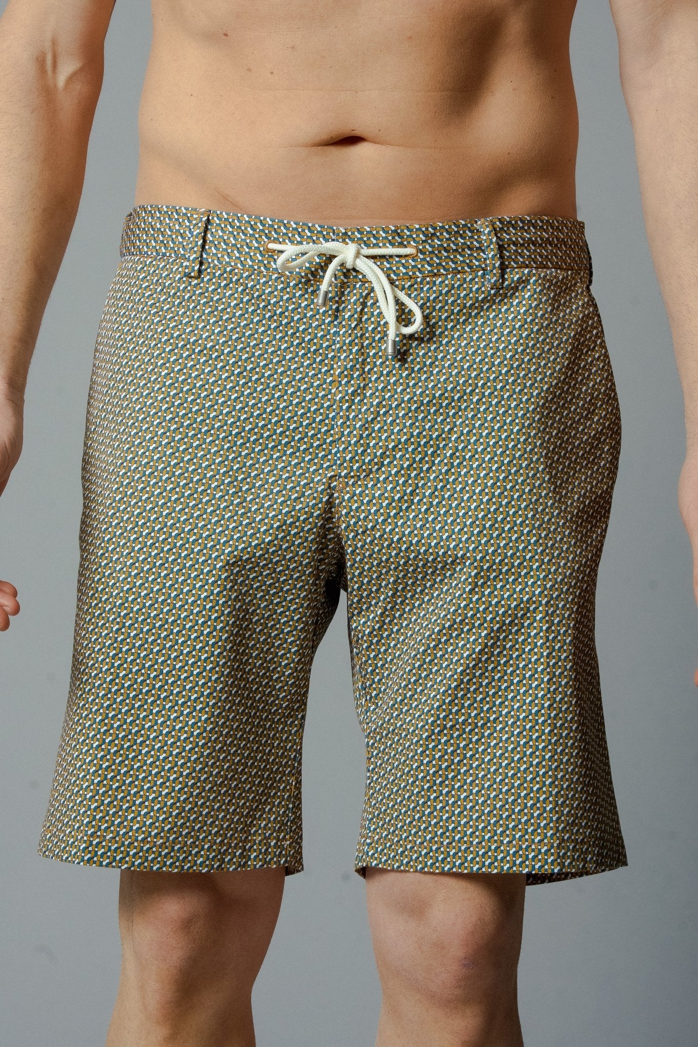 VICTOR Cotton JZ Print - Bermudas - Jacques Zolty Saint Barths