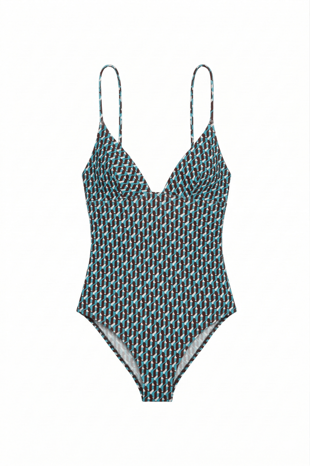 COCONUT LOVE 1 pc Swimsuit Coconut Love JZ Print - One Piece - Jacques Zolty Saint Barths
